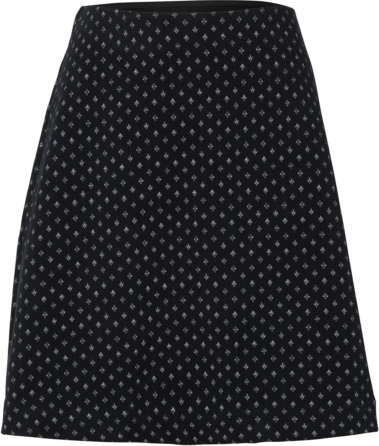 Tchibo - Glitzernder Jacquard-Rock - Damen - Gr. L - silber/jacquard