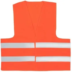 Warnweste, Einheitsgröße, orange, Polyester bei 40°C waschbar (max. 25x)