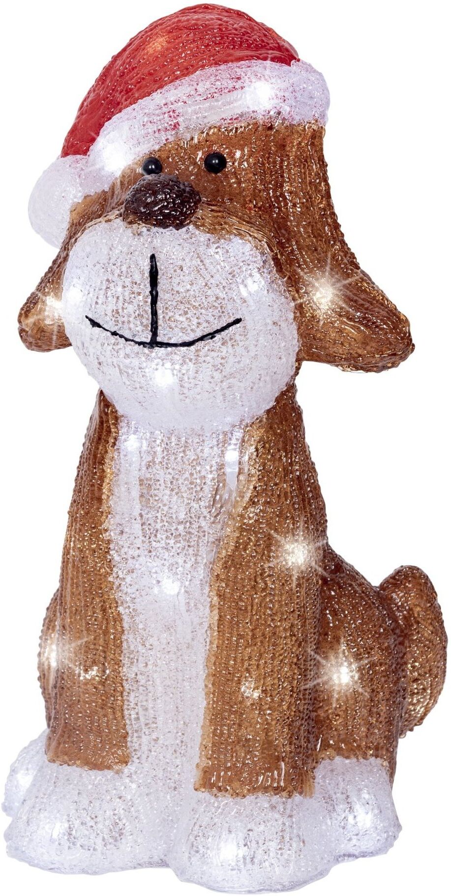 Decorazione luminosa Natale Kaemingk 490371 Cane Brown