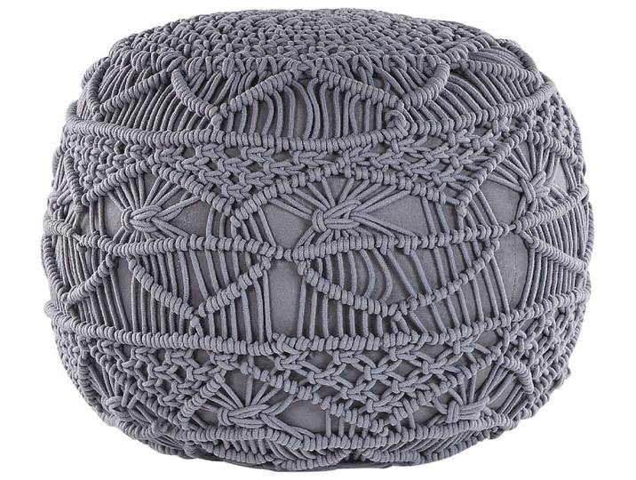 Pouf en tissu gris 40x40cm