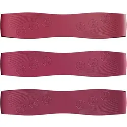 NEOLYMP Pilates Fitnessbänder Silikon Resistance Bands 3er Set, Größe 33 × 6,9 cm in Rot Rot