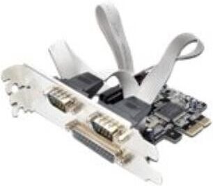Ewent Placa/adaptador de Interface  EW1158 serial Paralela Combo PCI-E, 2 + 1 portas