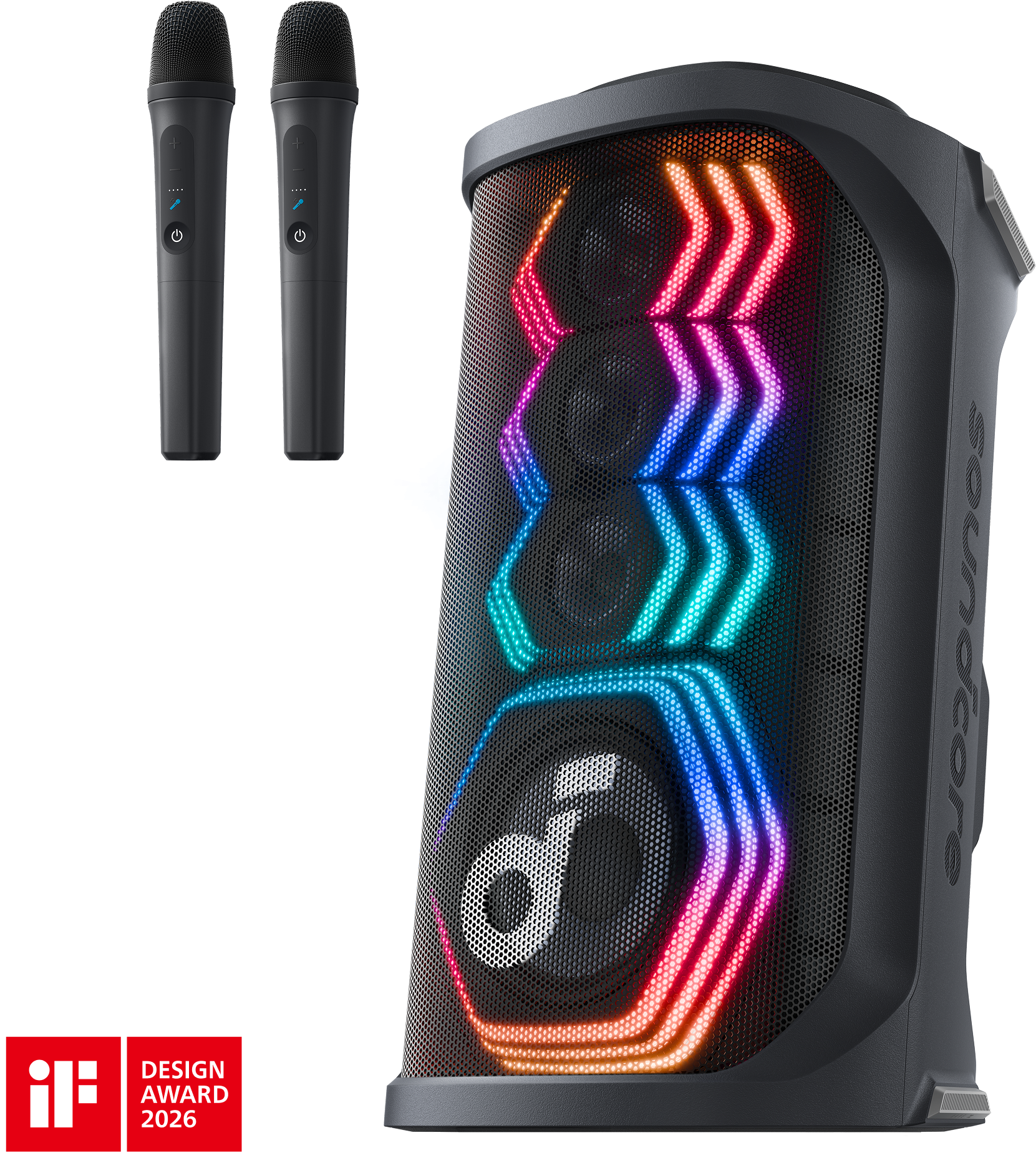 eufy soundcore Rave 3S   AI Karaoke Party Speaker with 200W Sound, Light Show