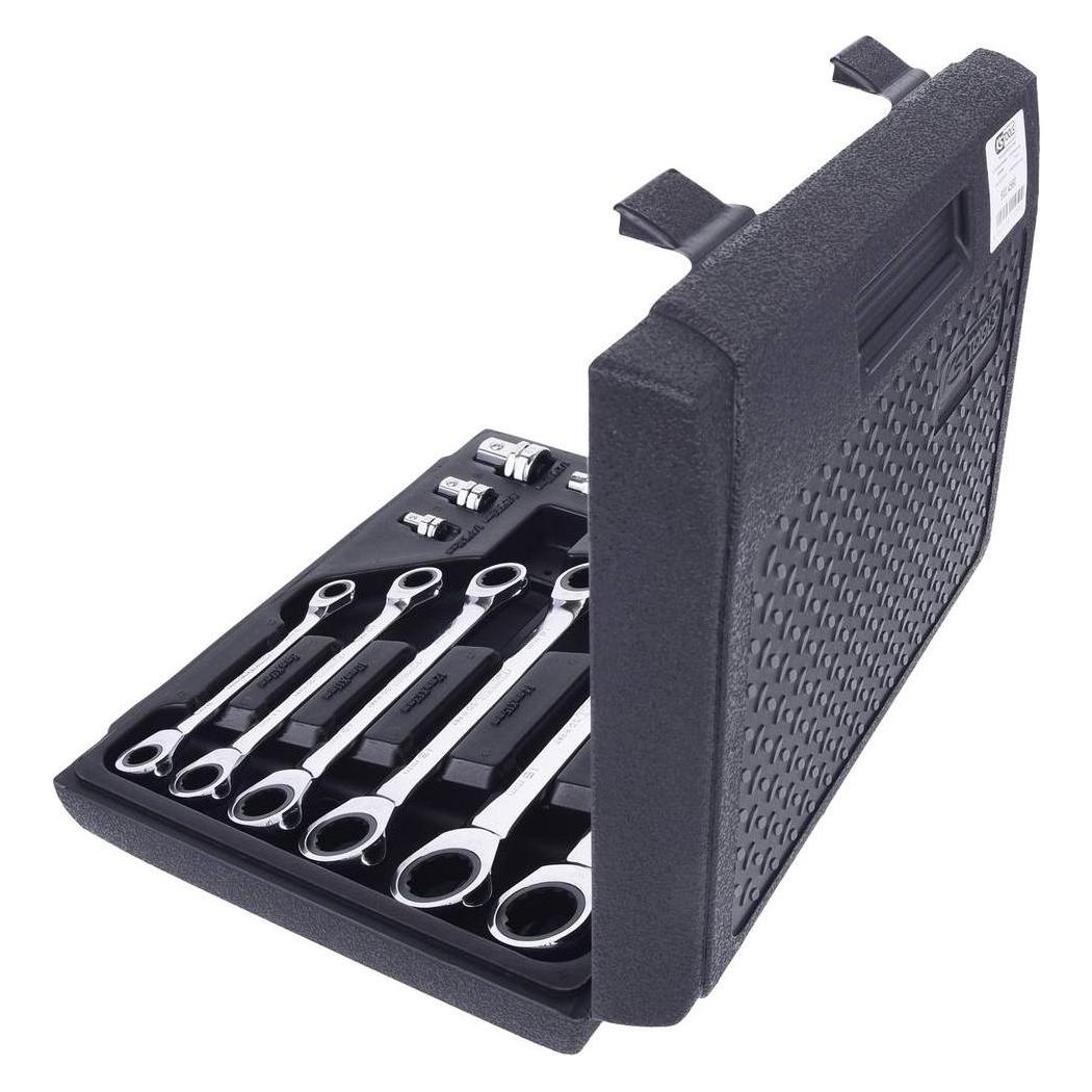 KS Tools GEARplus Doppel-Ratschenringschlüssel-Satz, 10 Teile, 8 - 19 mm (19 mm, 8 mm) (503.4560)