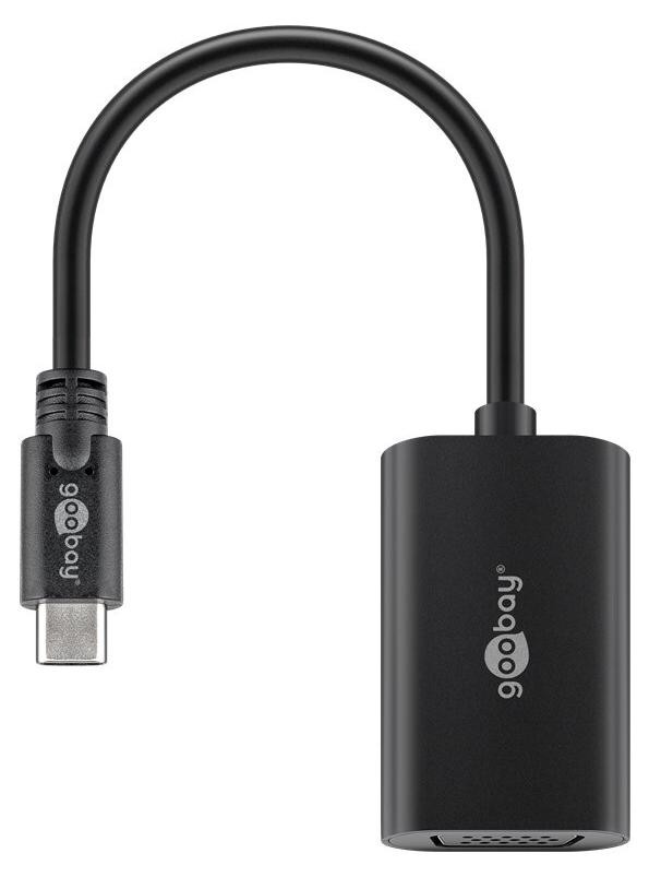 Goobay USB-C naar VGA adapter, zwart