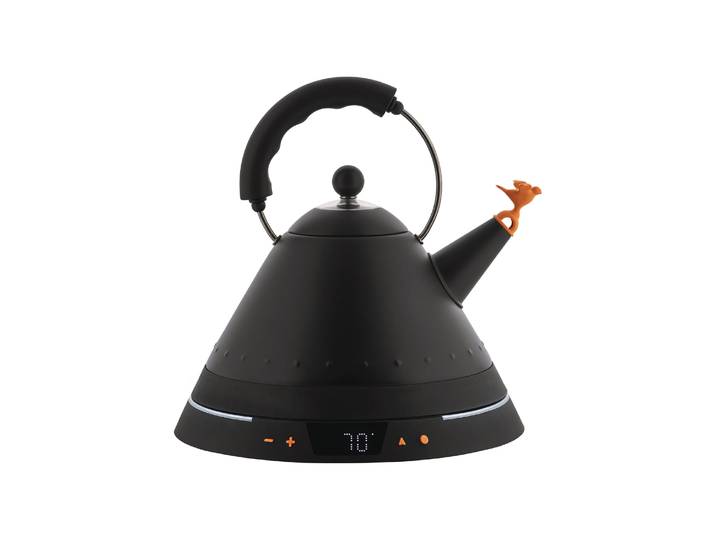 Alessi - Bouilloire électrique Oisillon - Noir - Acier inoxydable coloré - Designer Michael Graves