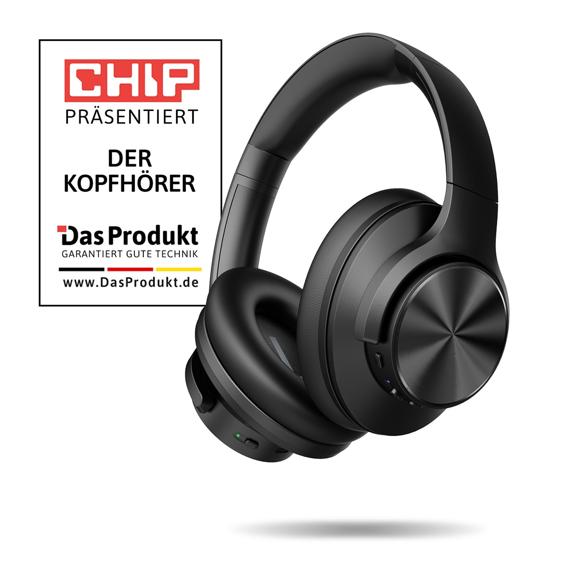 DasProdukt.de Der Kopfhörer in Kooperation mit CHIP, Bluetooh, schwarz DP-DK-DK03