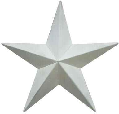 Col House Designs "Farmhouse White Barn Star 18"""