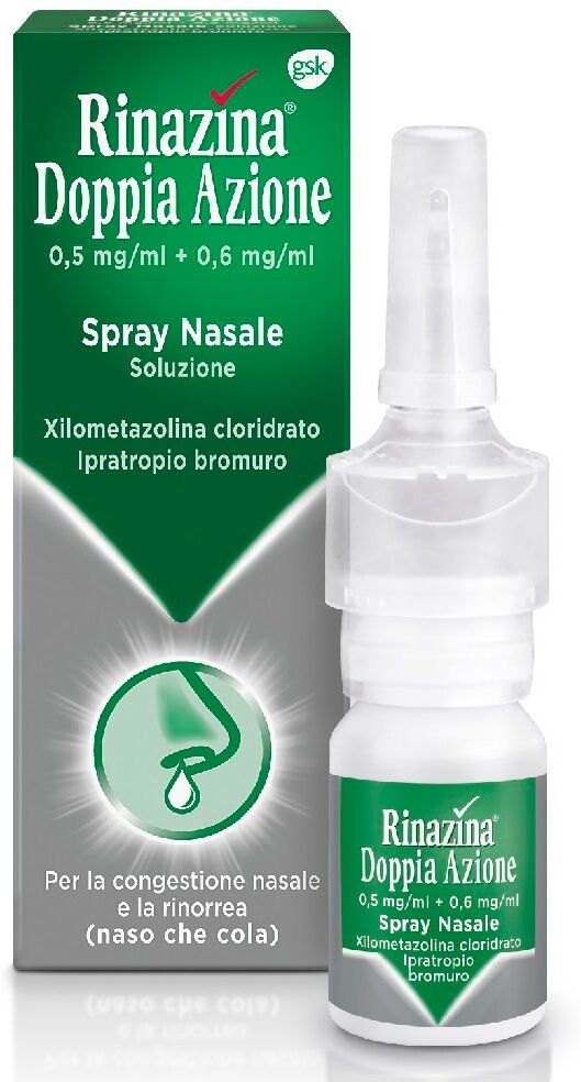 HALEON ITALY Srl Rinazina Doppia Azione Spray Nasale, 10 ml