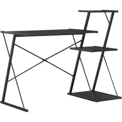 Helloshop26 - Schreibtisch Arbeitsplatz Computermöbel Schreibtisch mit Ablage 116 x 50 x 93 cm schwarz 02_0023478