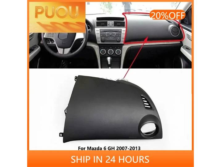 NEW1 pour Mazda 6 GH 2007-2013 panneau de couverture de tableau de bord Console centrale panneau de garniture copilote panneau de tableau de bord