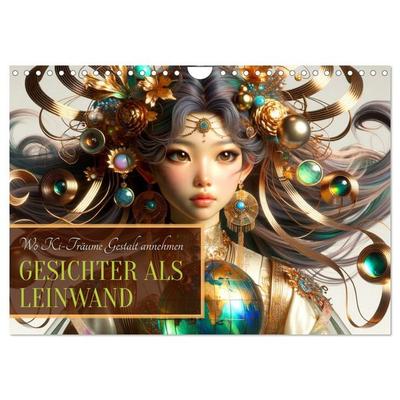 Gesichter als Leinwand (Wandkalender 2026 DIN A4 quer), CALVENDO Monatskalender
