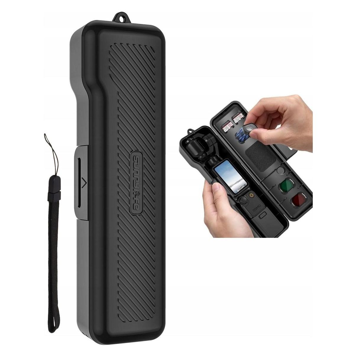 Sunnylife Etui futeral Oslona Hardcase do dji osmo pocket 4 / 3 + Miejsce Filtry Karty / Op4-k170-d / Czarny (78191386)