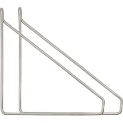 Apart Regalstützen gebürstetes Silber