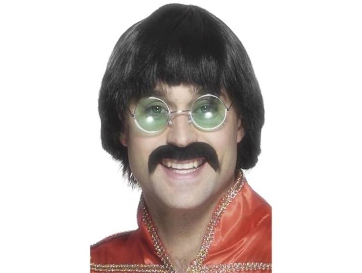 70s Mersey Wig and Tash