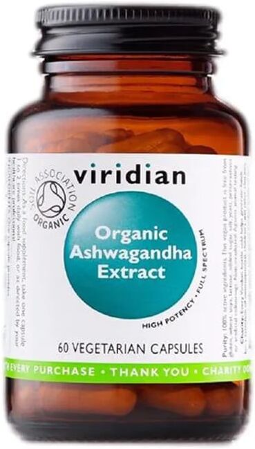 Viridian Ashwagandha Extrato Bio 60 Vcaps