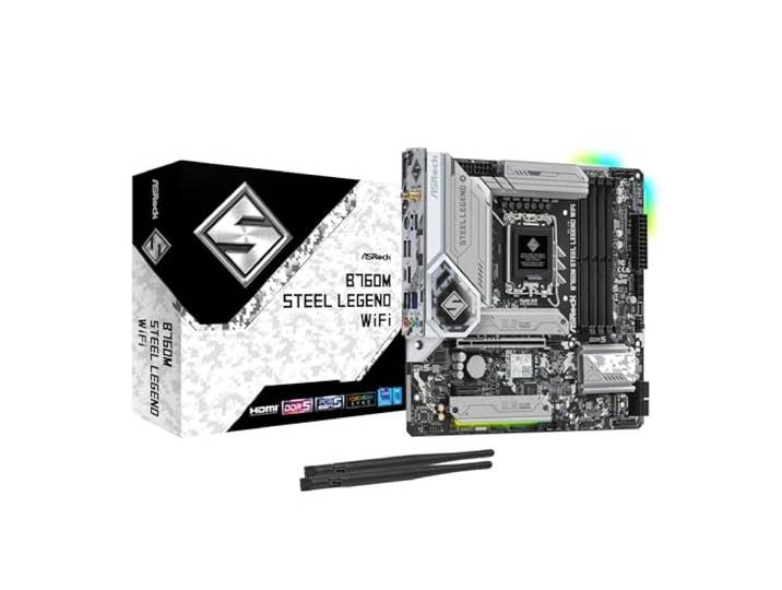 ASRock Mainboard B760M Steel Legend WiFi 1700 mATX HDMI/DP DDR5