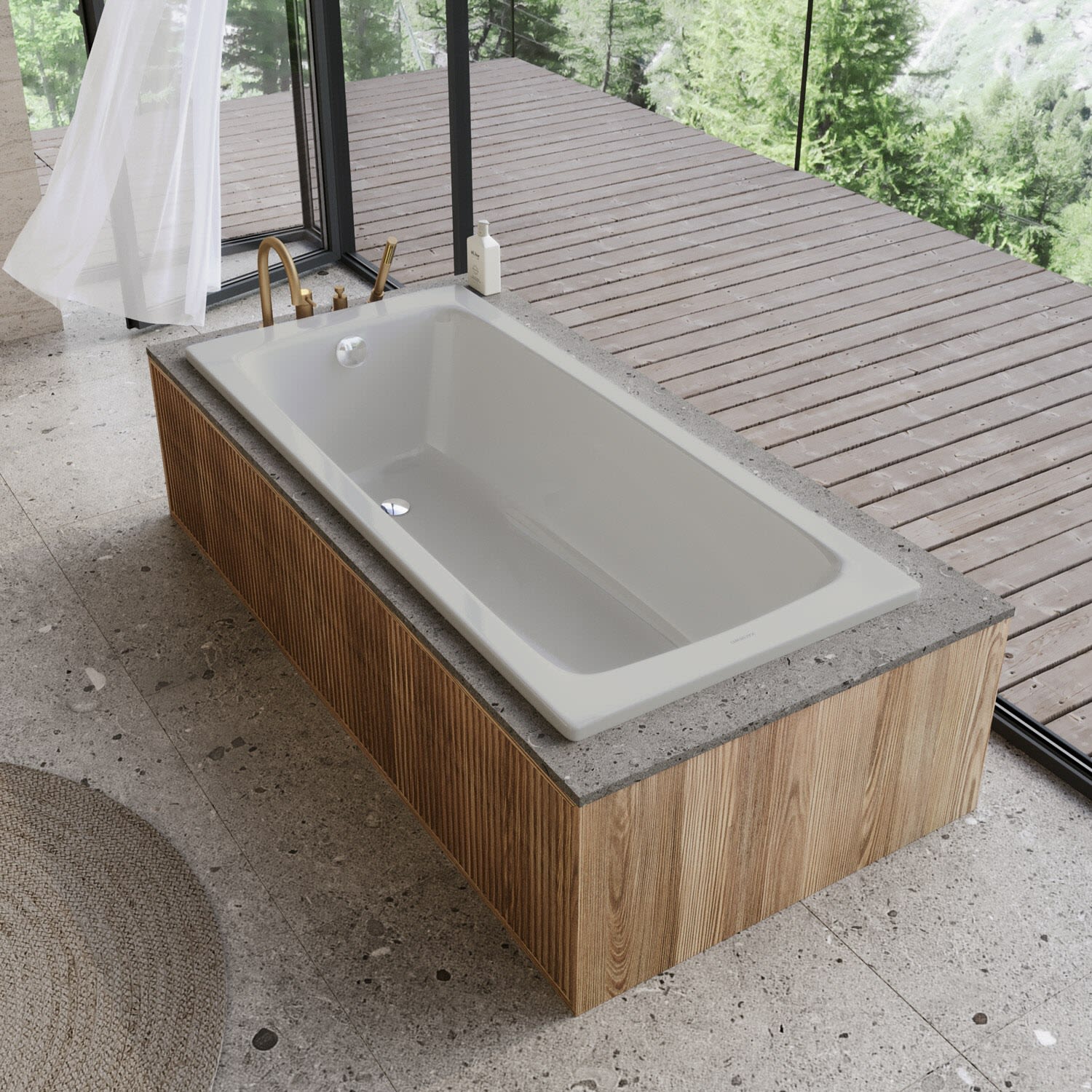 Kaldewei CAYONO Mod. 751 Badewanne 180 x 80 cm, Badewannen, 275100010199, manhattan