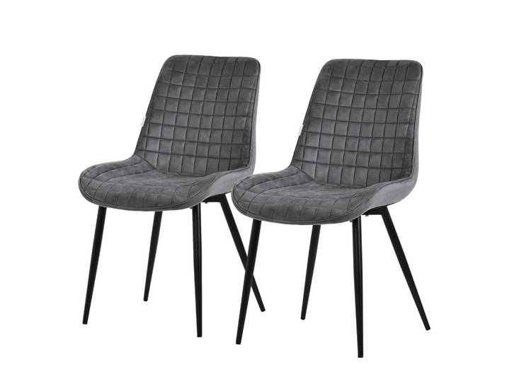ESSZIMMERSTUHL Anthrazit 2er Set