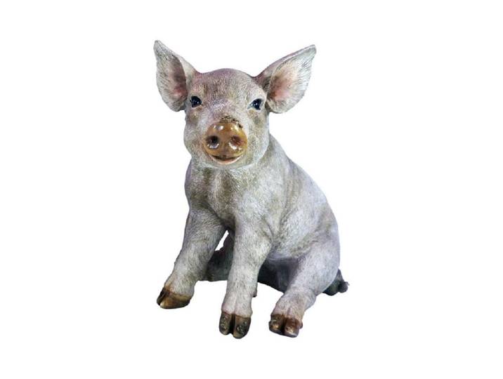 Dekofigur Vivid Arts Schwein, Polyresin , bunt, B:17,2cm H:23,5cm T:24,5cm, Dekofiguren, Dekofigur