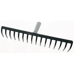 Krumpholz Gartenrechen Arbeits-B.410mm Zinken-L.70mm 16 Zinken o.Stiel