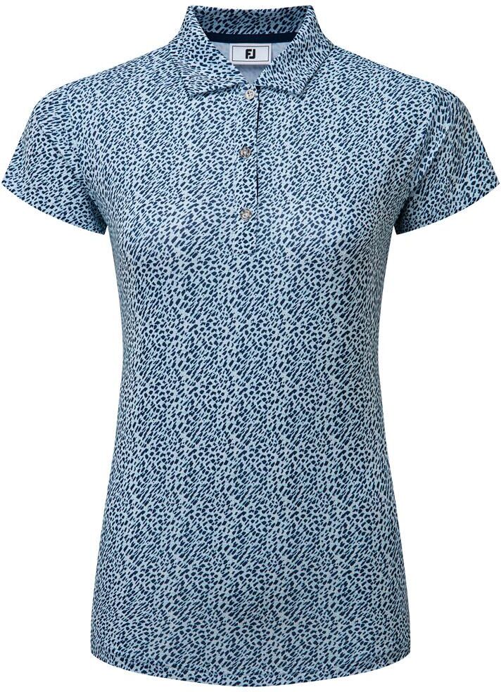 Footjoy  - Animal Print Cap Sleeve Shirt Skyway - M - Polo