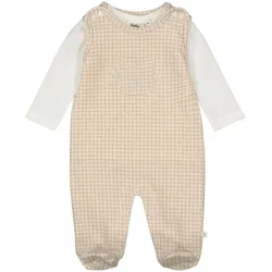 Feetje Strampler-Set Karo, beige, 50