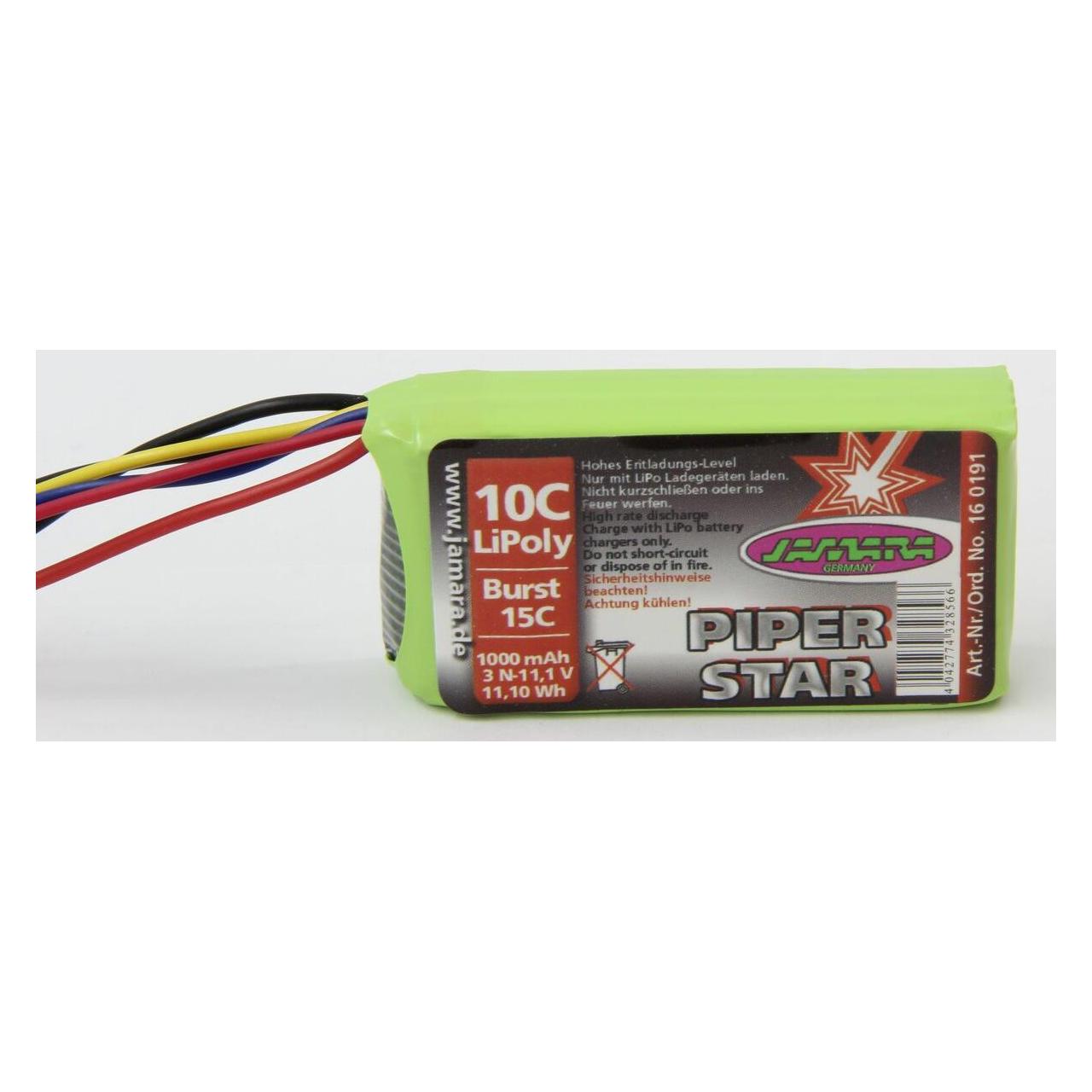 Jamara Akku Piper Super Cub EPP 11,1V 1000mAh 11Wh (1000 mAh, 11.10 V) (160191)