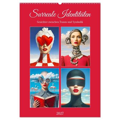 Surreale Identitäten. Gesichter zwischen Traum und Symbolik (Wandkalender 2027 DIN A2 hoch), CALVENDO Monatskalender