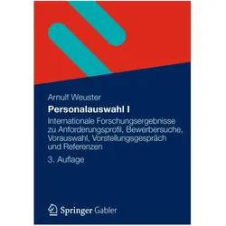 Personalauswahl I, Fachbücher von Arnulf Weuster