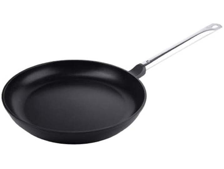 Contacto Aluminiumguss-Pfanne 32 cm Lyoneser Form, induktionsfähig mit Titan-Alu-Beschichtung