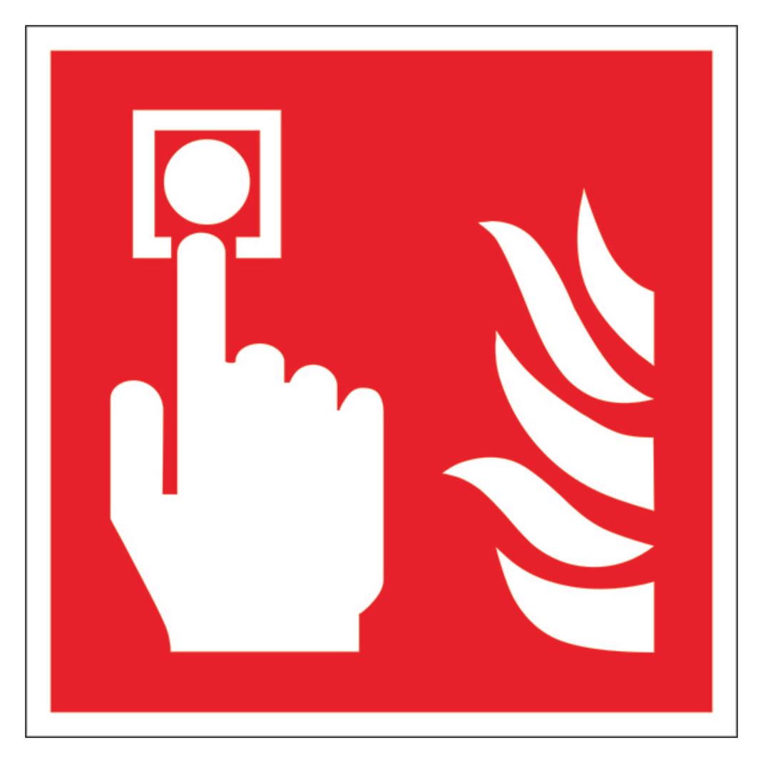 Wolk Hinweisschild Brandmelder Aluminium B x H 200 mm ISO 7010 1 (15.A5155)