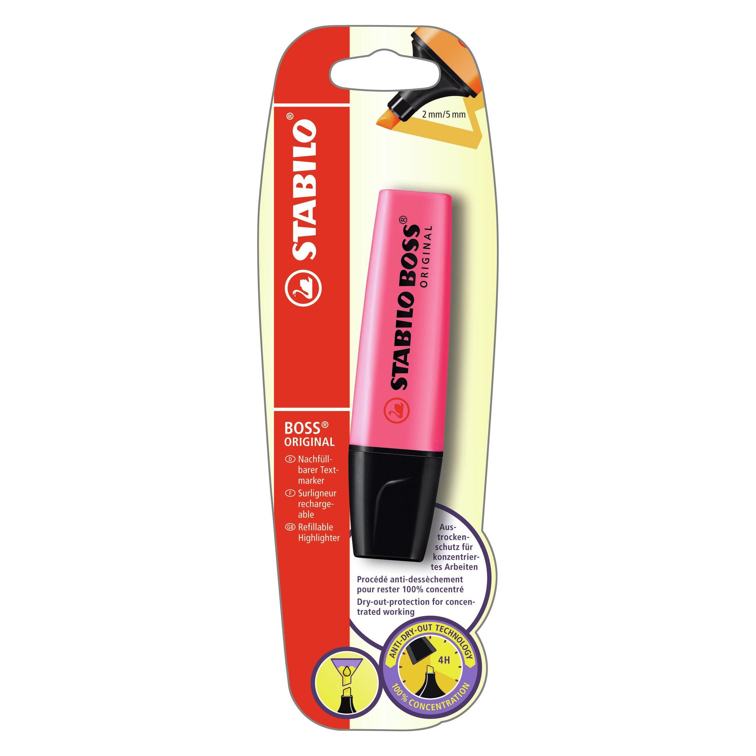 Stabilo Textmarker - BOSS ORIGINAL - Einzelstift - pink (1x) (B-10144-10)