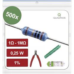 Quadrios 26P133 26P133 Metallschicht-Widerstand Sortiment axial bedrahtet 0.25 W 0.01 % 500 St.