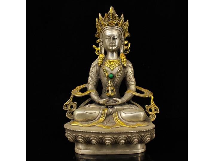 Statue de Bouddha Guanyin tibétaine, décoration de jardin et de maison, figurines Fengshui, ornements artisanaux