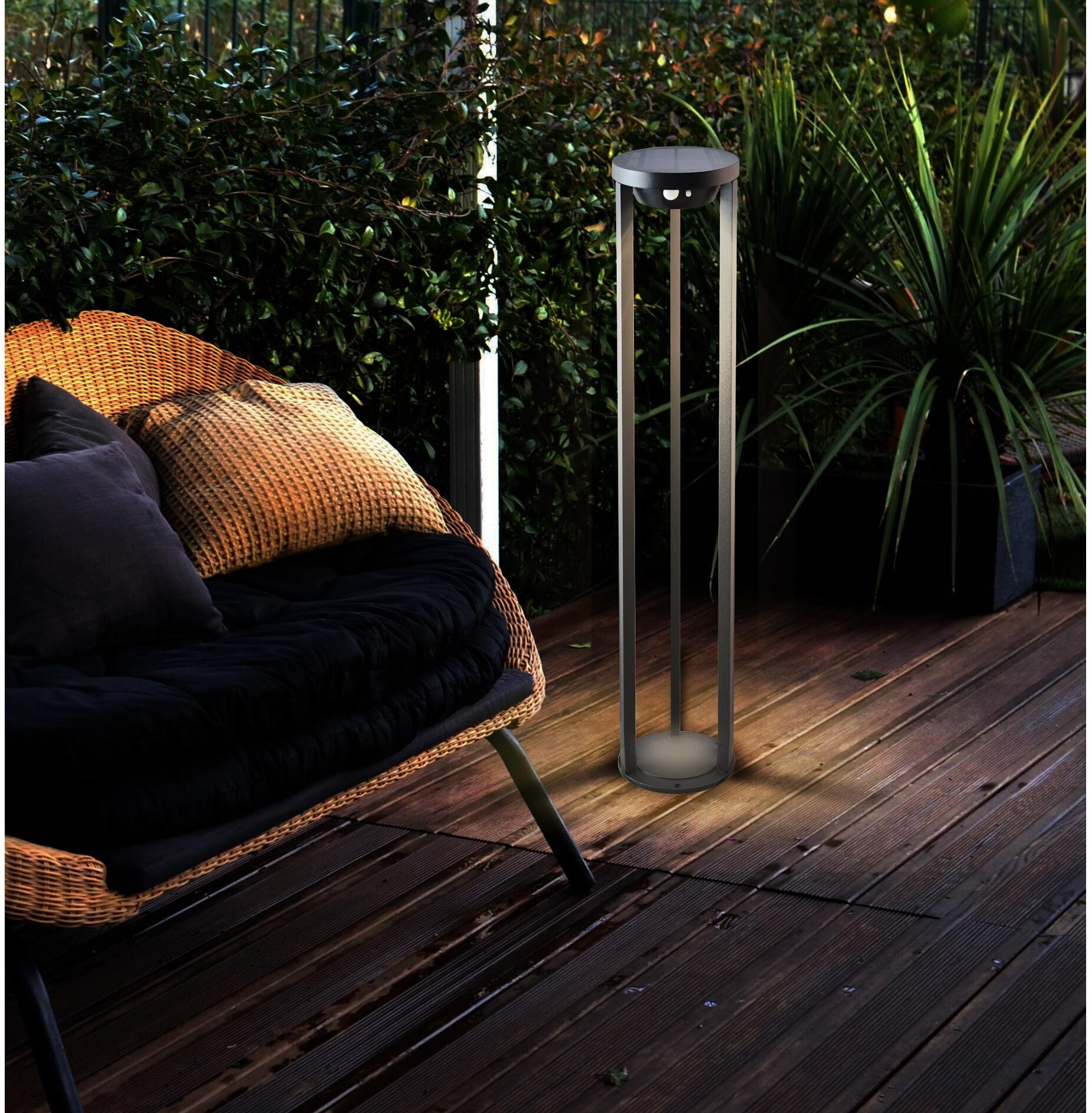 Gartenleuchte "Mar", schwarz, H:80cm, Leuchten, Gartenleuchte schwarz H: 80cm