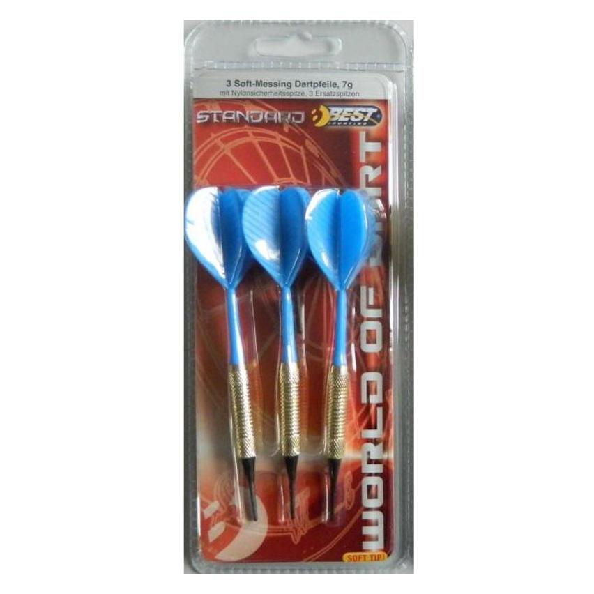 Best Sporting Plastikowe rzutki do darta 3 szt. niebieskie (35665145)