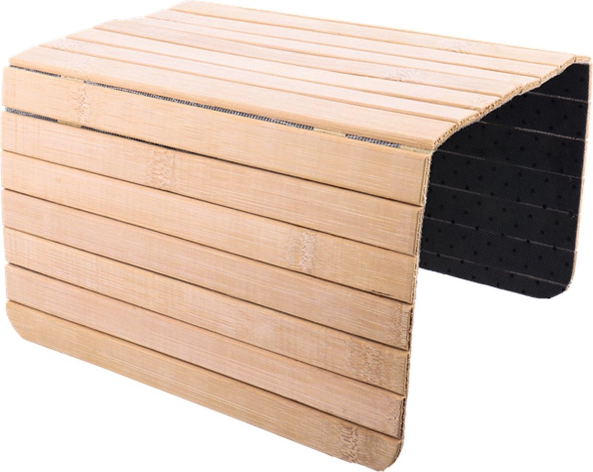 Flexibel Armleuning Dienblad Organizer van Hout voor je Bank