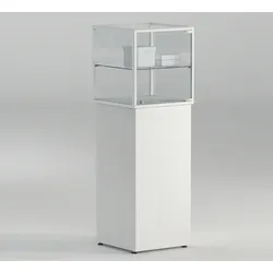 Vitrine für Ausstellung Weiß JT-A6PLP