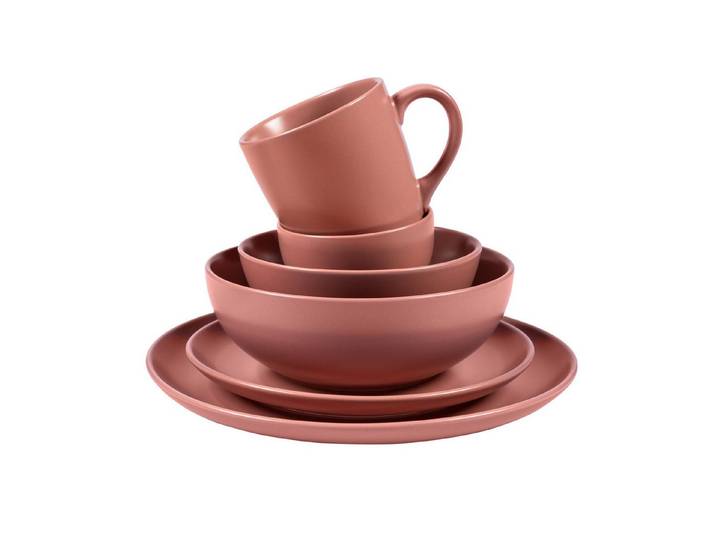 Sallys Geschirr-Set - Silky Glaze, 12 Teilig, Hochwertiges Porzellan