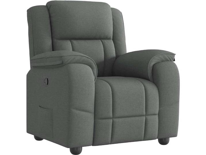 vidaXL Fauteuil relax gris foncé Tissu