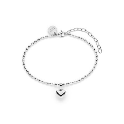 Armband TAMARIS "Schmuck Geschenk Edelstahl Tiny Steel Heart, Herz", silber (edelstahlfarben), Armbänder, Damen, 21cm, Edelstahl, Armband