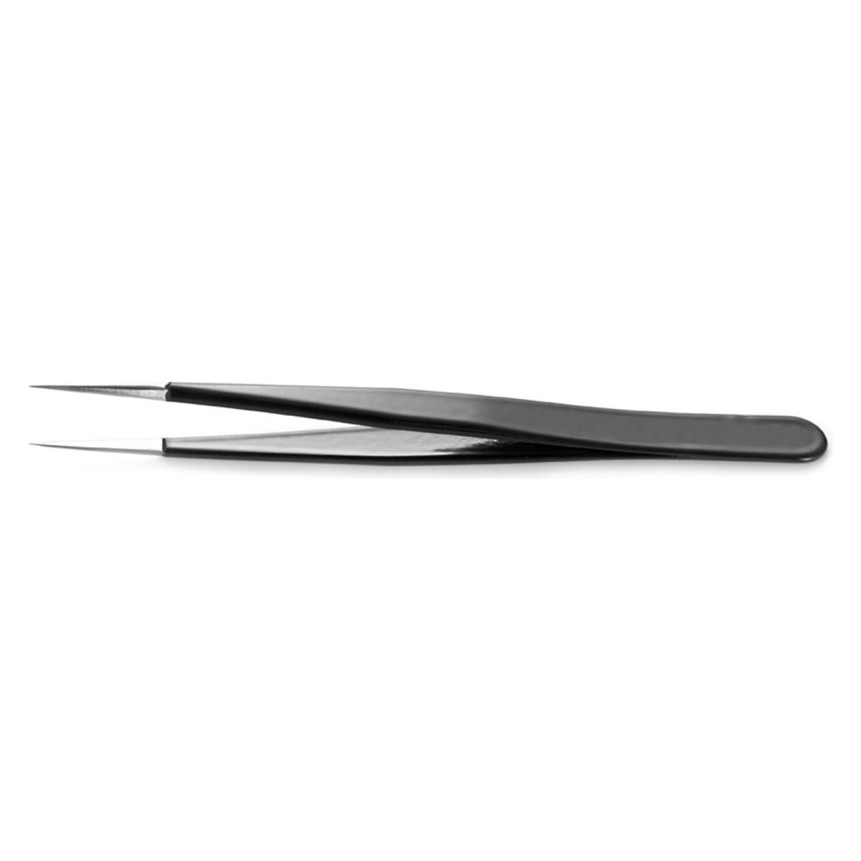 RS PRO ESD epoxy coated tweezers straight 110mm (3C.SA.NE.B)