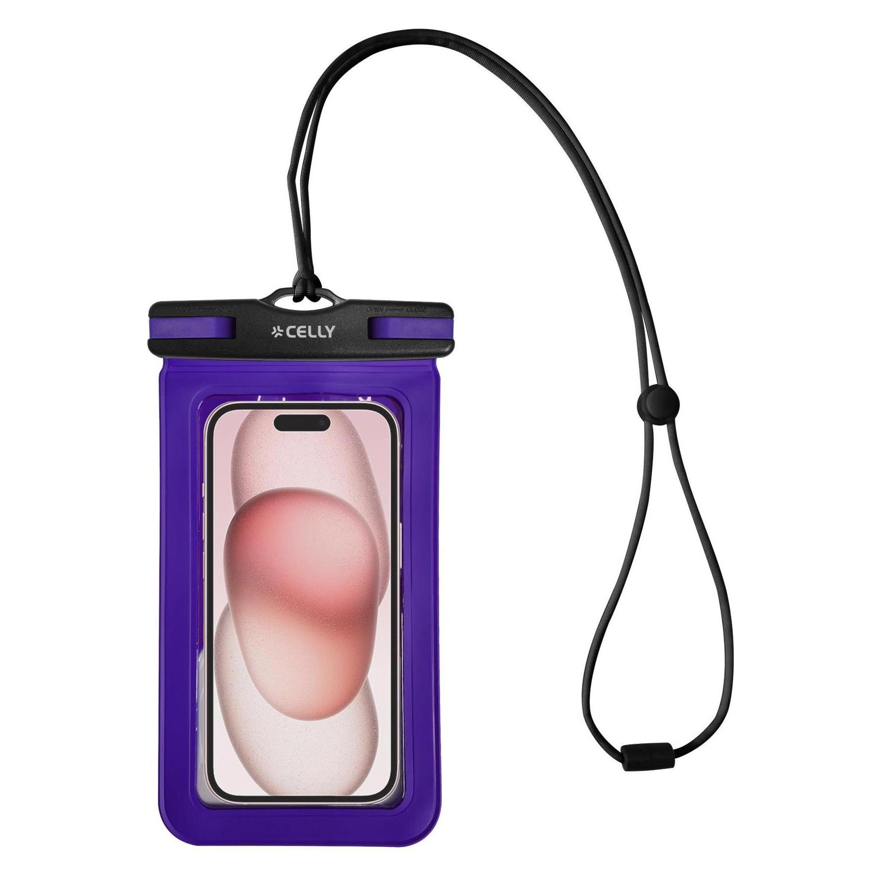 Celly Transparentes Gehäuse bis zu 7' (Smartphones bis 6.5 Zoll) (SPLASHBAG24VL)