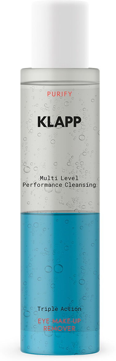 125ml KLAPP Multi Level Performance Cleansing Triple Action EYE MAKE-UP REMOVER