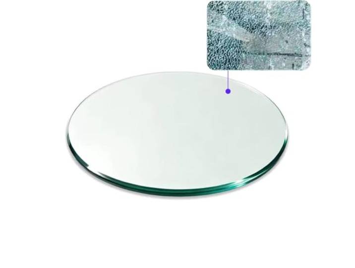Runde Glasplatte Transparent Tischplatte aus Gehärtetem Glas Ersatzteil 7mm Dicke Sicherheitsglas Für Esstisch Couchtisch Küchentisch(580mm/22.8inch)
