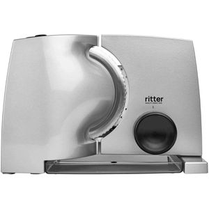Ritter Allesschneider Compact 1, elektrisch, 65W, aus Metall, silber, Schnittbreite 0 - 20mm