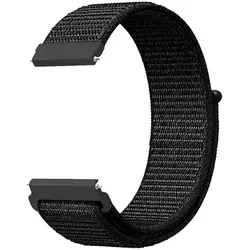 Neues Armband für Smartwatch GlacierX Grip Strap Nylon Schwarz 22mm