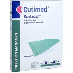 Cutimed Sorbact Saugkompressen 10x10 cm