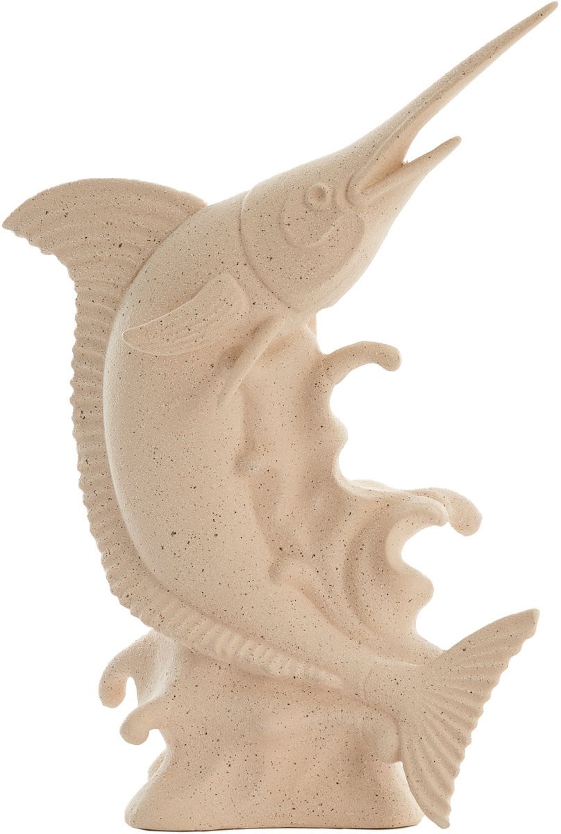 Light & Living Ornament Swordfish Wit B/D/H: 33 x 16,5 x 43,5 cm